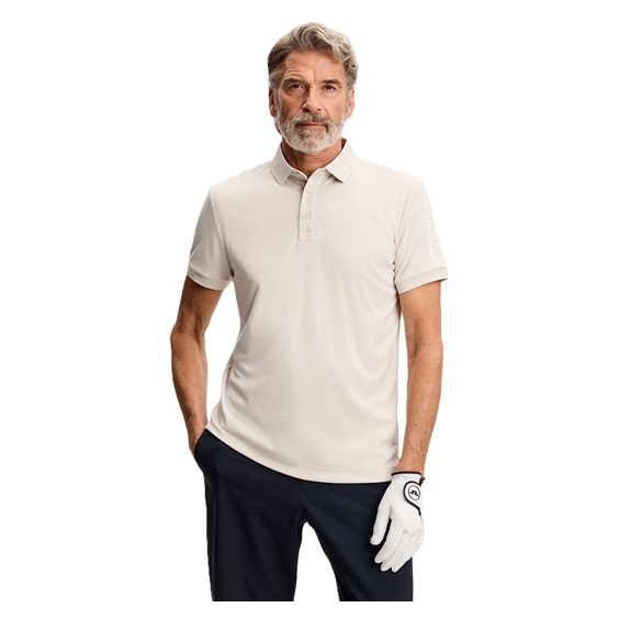 J.Lindeberg Tour Tech Slim Fit Herren Poloshirt, moonbeam