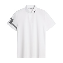 J.Lindeberg Heath Herren Poloshirt, weiss