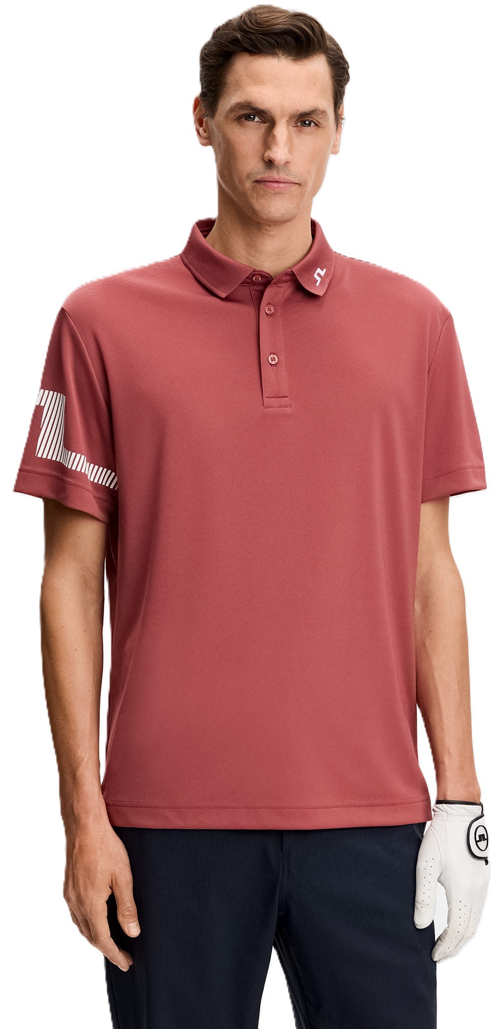 J.Lindeberg Heath Herren Poloshirt, apple butter