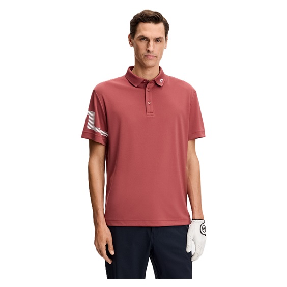 J.Lindeberg Heath Herren Poloshirt, apple butter