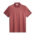 J.Lindeberg Tour Tech Print Herren Poloshirt, bridge stack apple butter