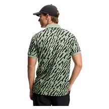 J.Lindeberg Tour Tech Print Herren Poloshirt, oak green