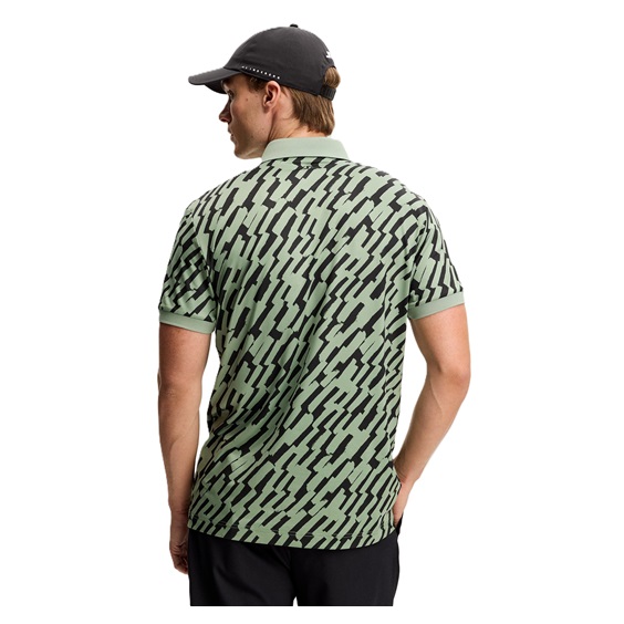 J.Lindeberg Tour Tech Print Herren Poloshirt, oak green