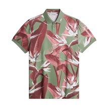 J.Lindeberg Tour Tech Print Herren Poloshirt, paradise hedge green