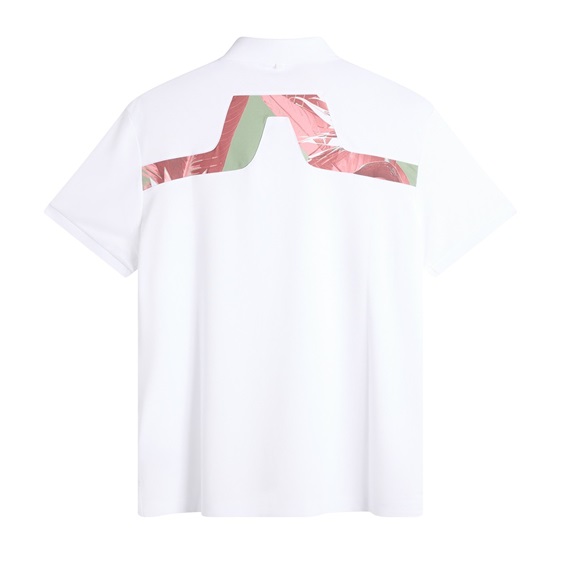 J.Lindeberg KV Print Herren Poloshirt, paradise hedge green