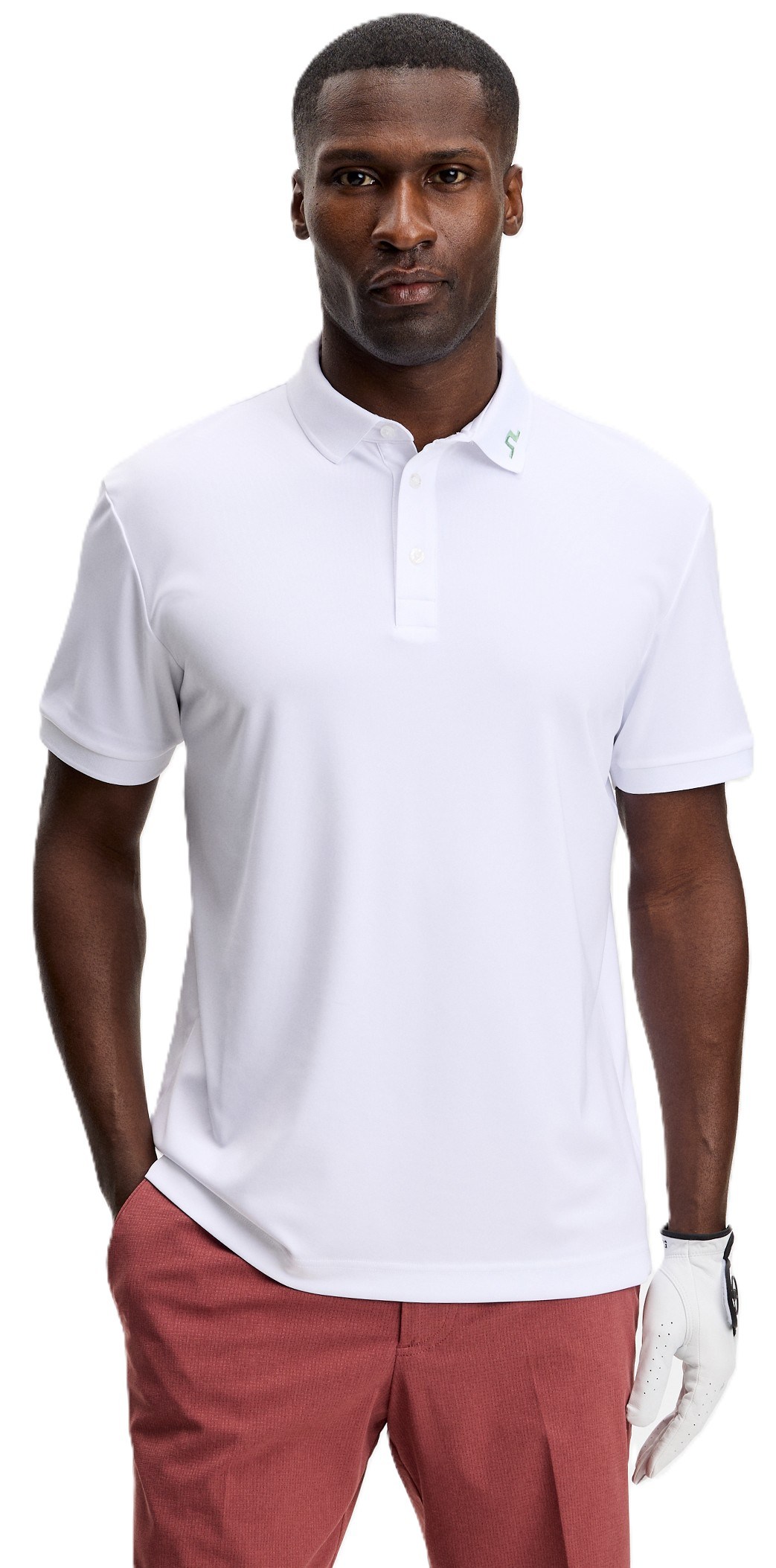 J.Lindeberg KV Print Herren Poloshirt, paradise hedge green