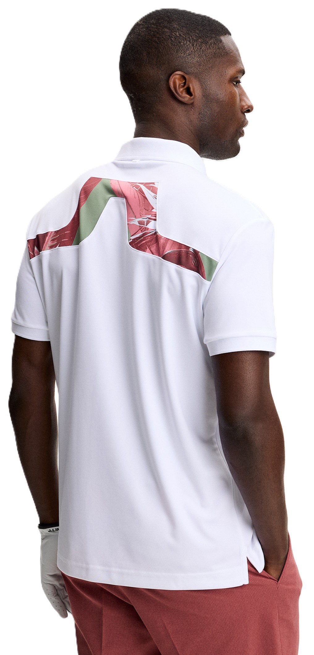 J.Lindeberg KV Print Herren Poloshirt, paradise hedge green