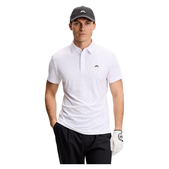 J.Lindeberg Wilhelm Herren Poloshirt, weiss