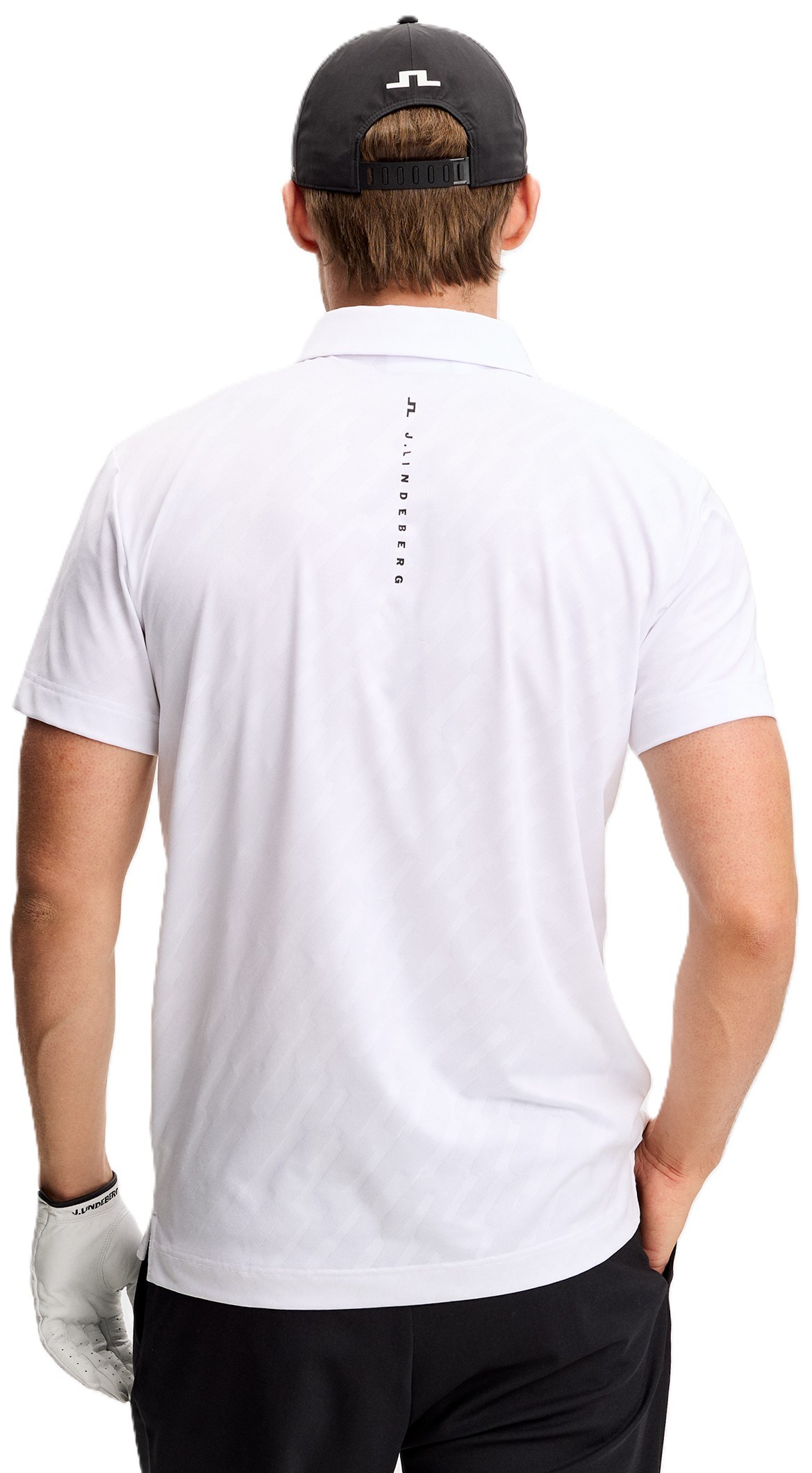 J.Lindeberg Wilhelm Herren Poloshirt, weiss