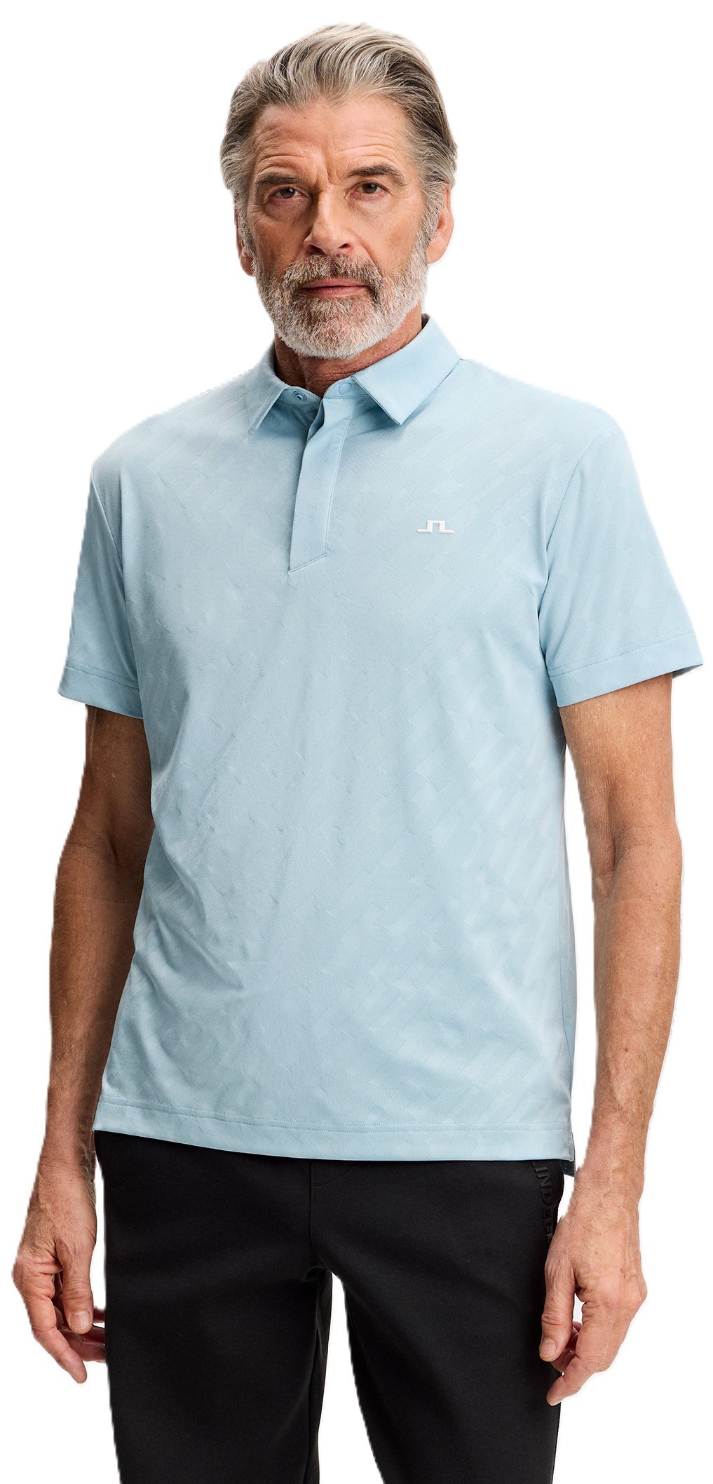 J.Lindeberg Wilhelm Herren Poloshirt, forget me not
