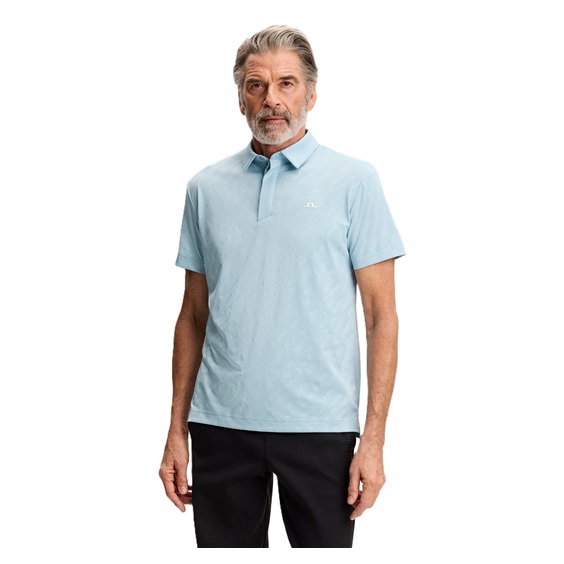 J.Lindeberg Wilhelm Herren Poloshirt, forget me not