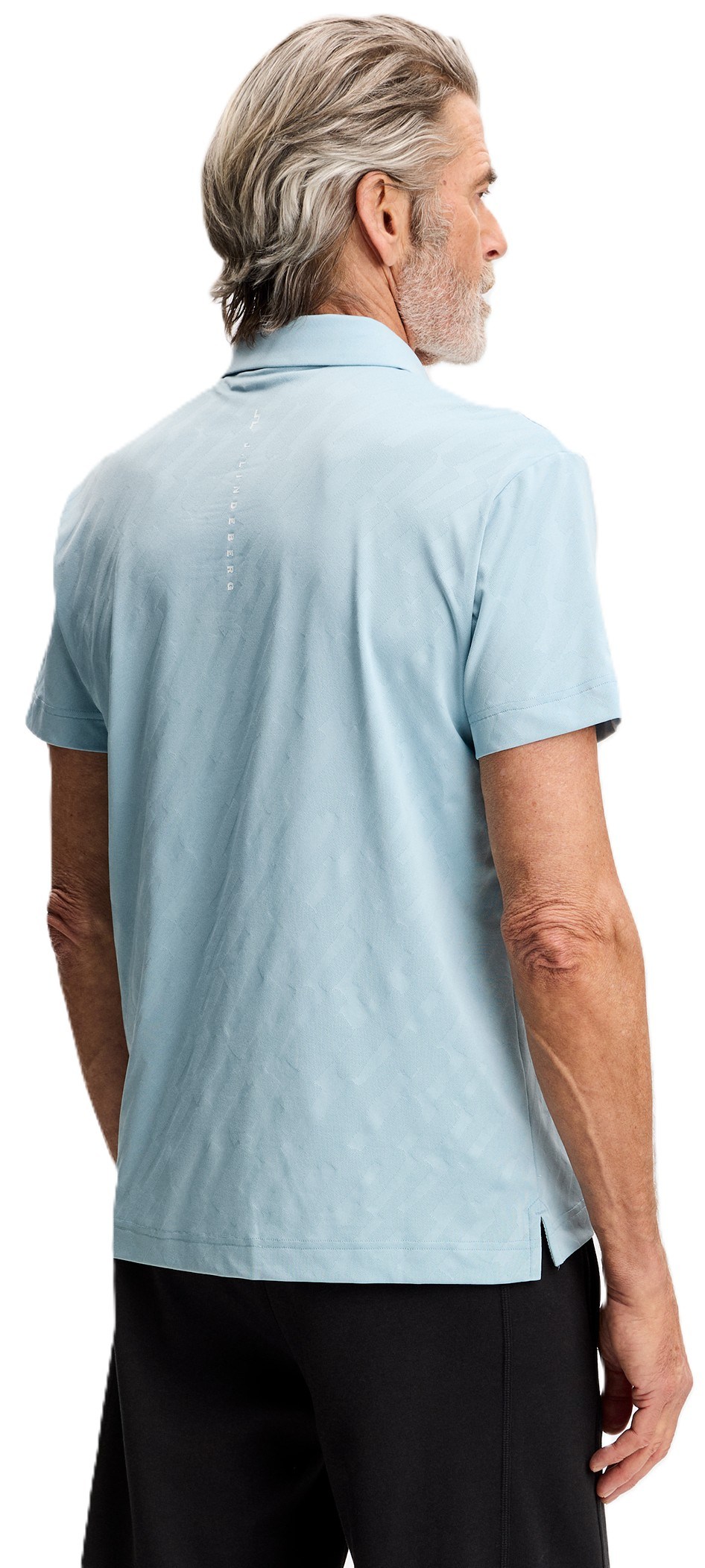J.Lindeberg Wilhelm Herren Poloshirt, forget me not