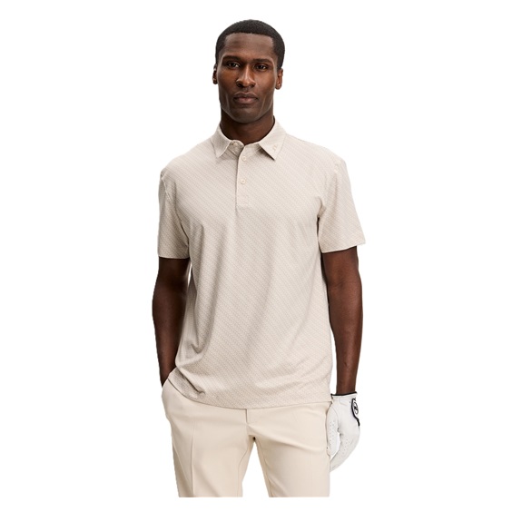 J.Lindeberg Tod PrintHerren Poloshirt, flight bridge moonbeam