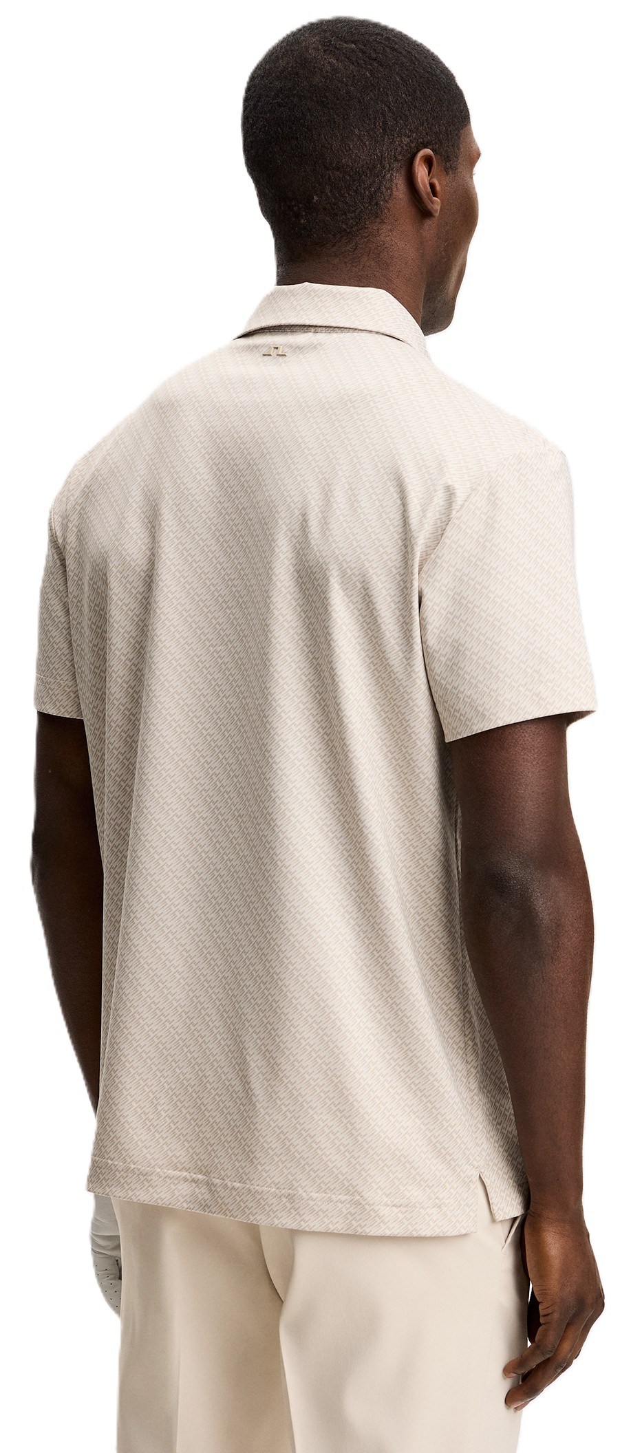J.Lindeberg Tod PrintHerren Poloshirt, flight bridge moonbeam