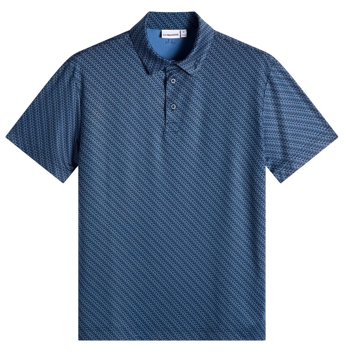 J.Lindeberg Tod Print męskie polo, flight bridge navy fed