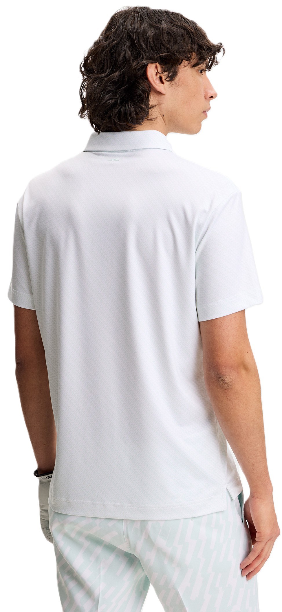 J.Lindeberg Tod PrintHerren Poloshirt, flight bridge white sky