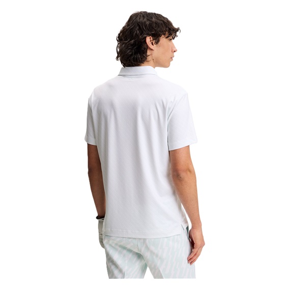 J.Lindeberg Tod PrintHerren Poloshirt, flight bridge white sky
