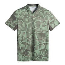 J.Lindeberg Dario Tour Print Herren Poloshirt, tour 26 tonal green