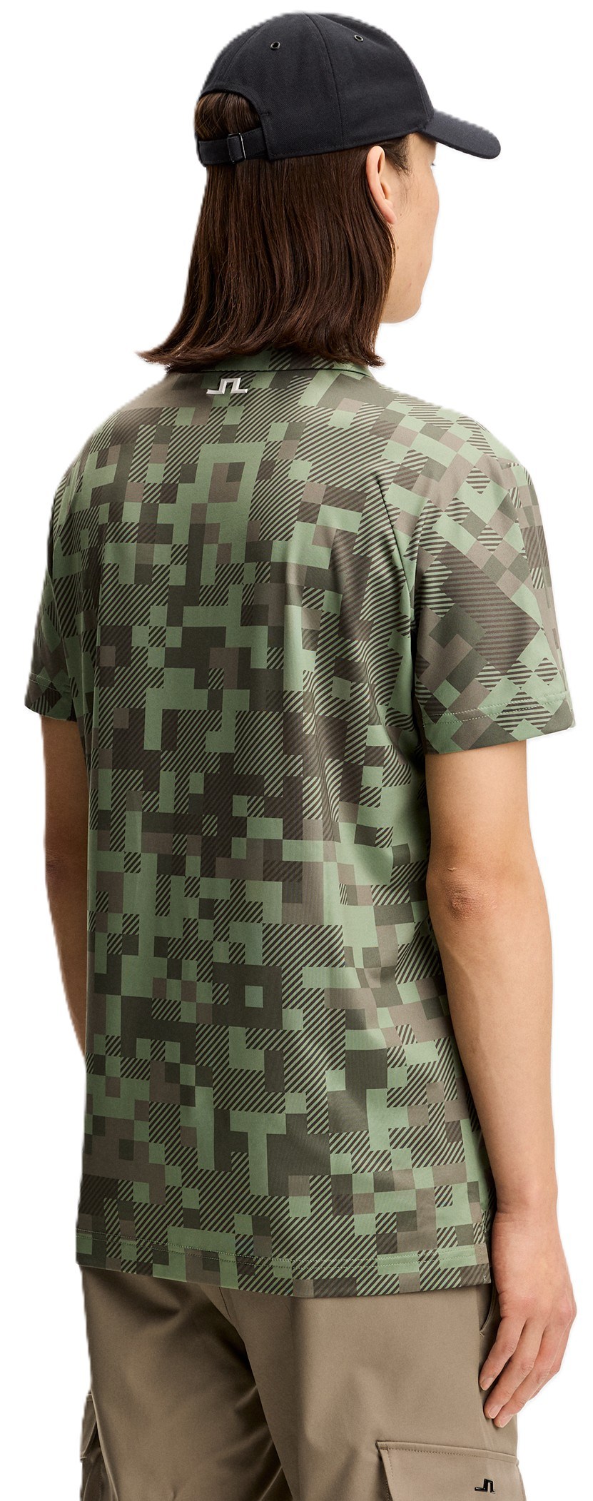 J.Lindeberg Dario Tour Print Herren Poloshirt, tour 26 tonal green