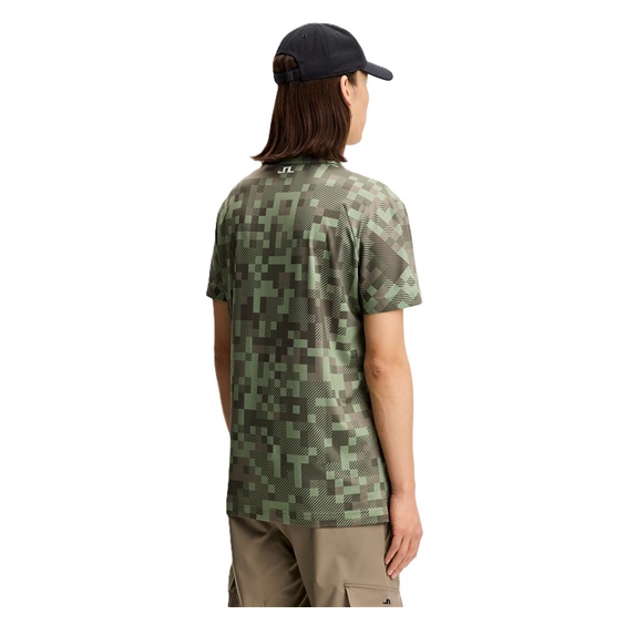 J.Lindeberg Dario Tour Print Herren Poloshirt, tour 26 tonal green