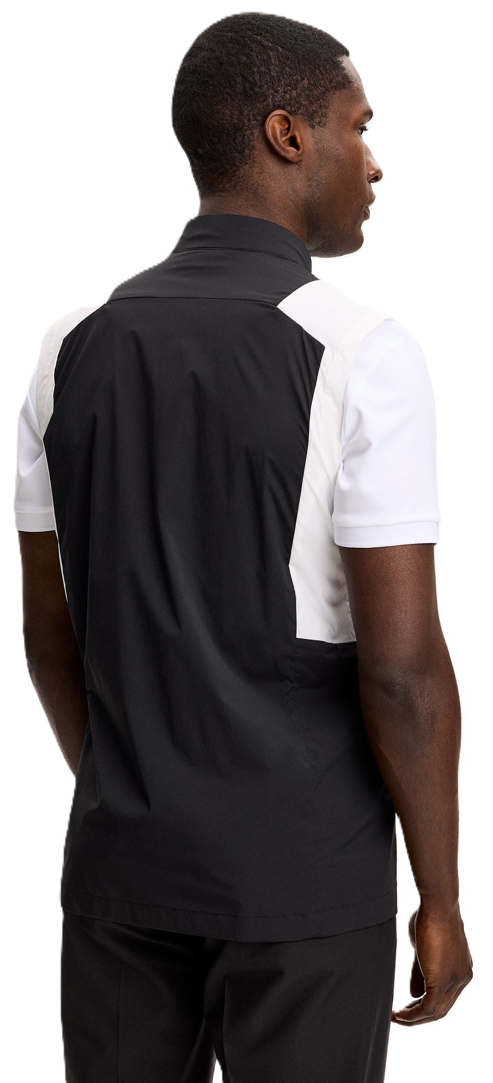 J.Lindeberg Jacs Zip Herren Weste, schwarz