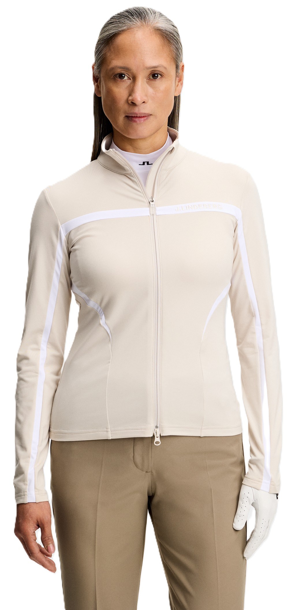 J.Lindeberg Janice Mid Layer Damen Sweatshirt, moonbeam