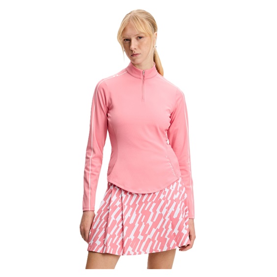 J.Lindeberg Adiola Quarter Zip Mid Layer Damen Sweatshirt, flamingo plume