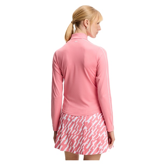 J.Lindeberg Adiola Quarter Zip Mid Layer Damen Sweatshirt, flamingo plume