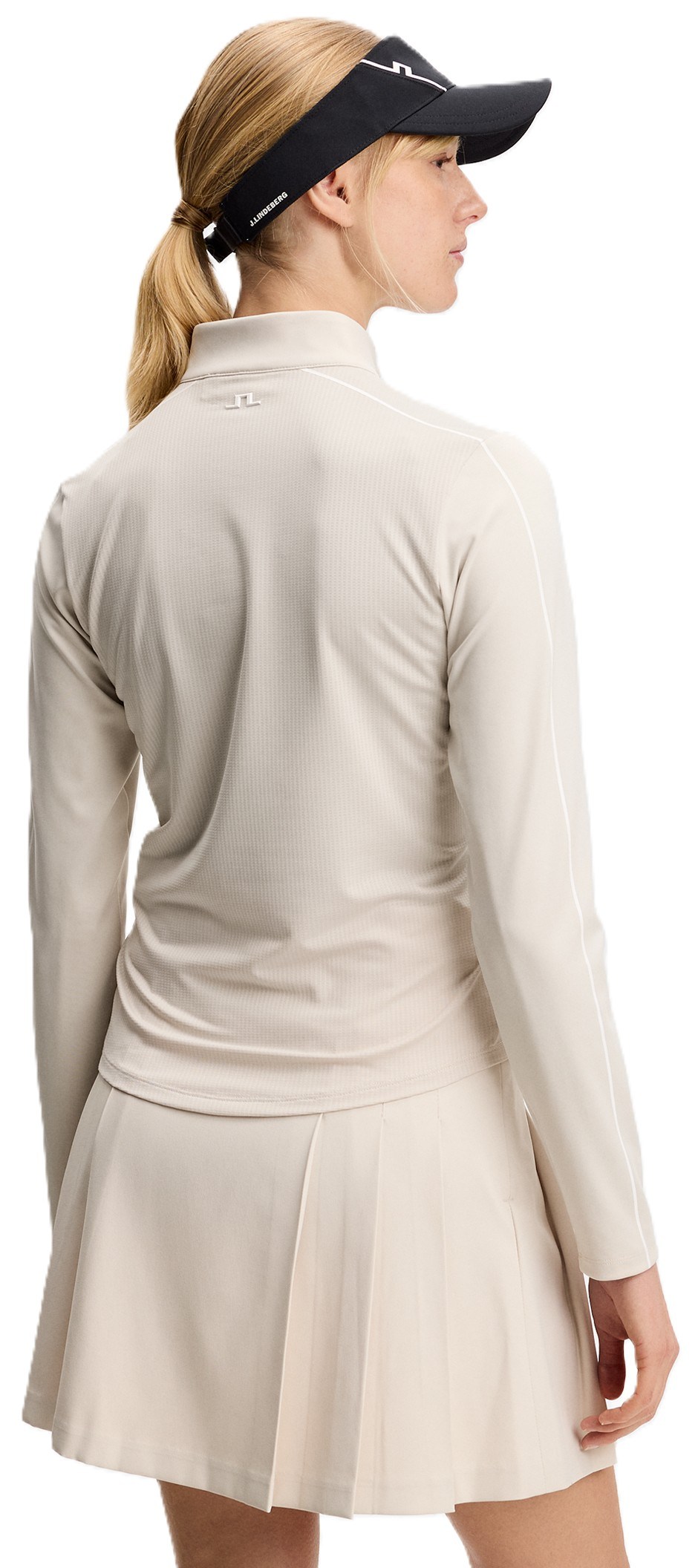 J.Lindeberg Adiola Quarter Zip Mid Layer Damen Sweatshirt, moonbeam