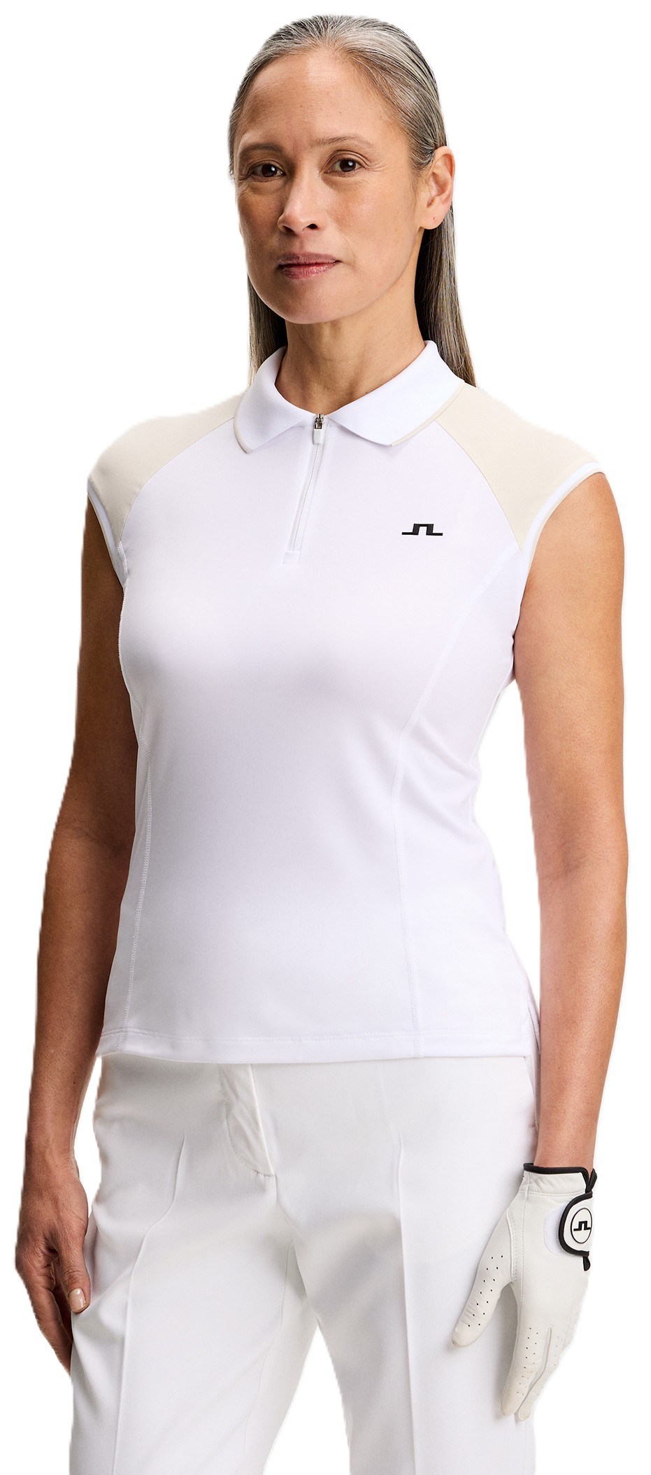 J.Lindeberg Lei Damen Polo, weiss