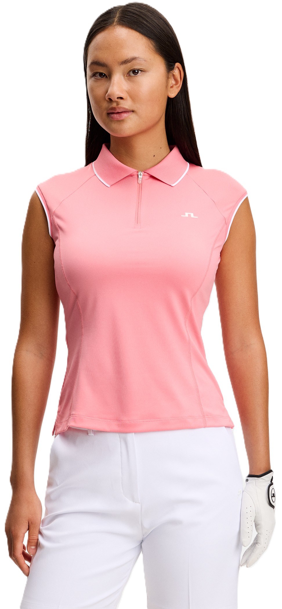 J.Lindeberg Lei Damen Polo, flamingo plume