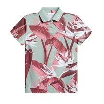 J.Lindeberg Tour Tech Print Damen Poloshirt, paradise jadeite