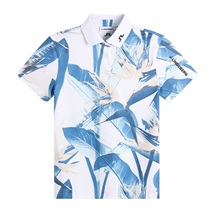 J.Lindeberg Tour Tech Print Damen Poloshirt, paradise skylight