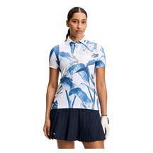 J.Lindeberg Tour Tech Print Damen Poloshirt, paradise skylight
