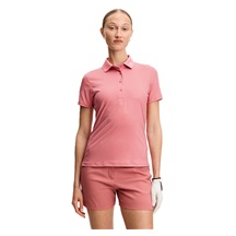 J.Lindeberg Tour Tech Print Damen Poloshirt, bridge stack rose