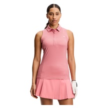 J.Lindeberg Dena Print Damen Poloshirt, bridge stack rose