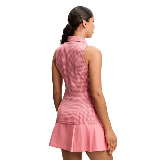 J.Lindeberg Dena Print Damen Poloshirt, bridge stack rose
