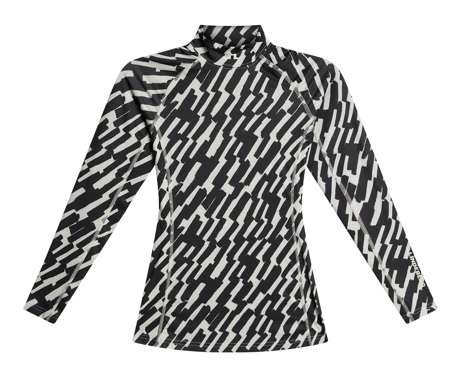 J.Lindeberg Ella Print Soft Compression Damen Top, oak moonbeam