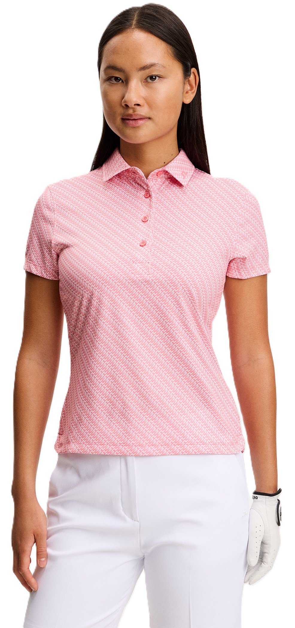 J.Lindeberg Caitlyn Damen Polo, flight bridge flamingo
