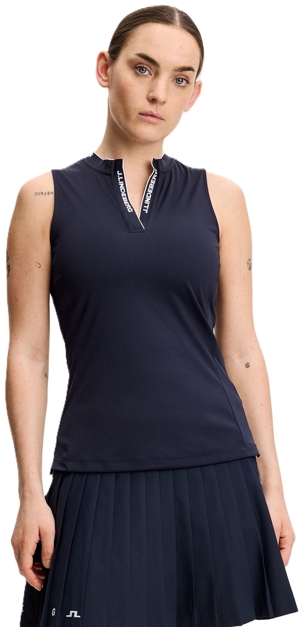 J.Lindeberg Leya Sleeveless Damen Poloshirt, JL Navy
