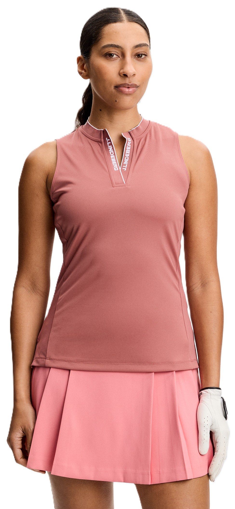 J.Lindeberg Leya Sleeveless Damen Poloshirt, withered rose