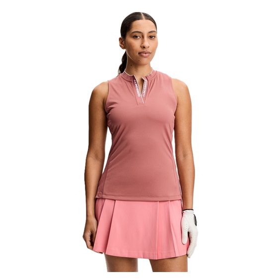 J.Lindeberg Leya Sleeveless Damen Poloshirt, withered rose