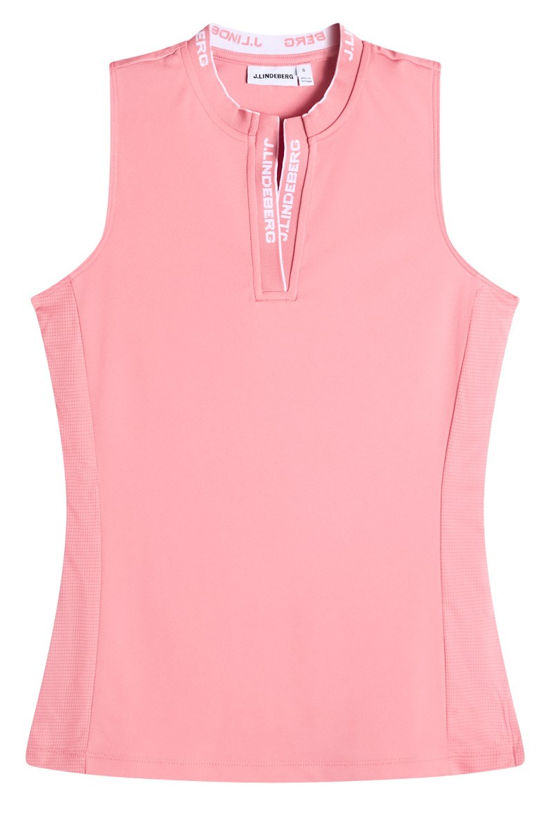 J.Lindeberg Leya Sleeveless Damen Poloshirt, flamingo plume