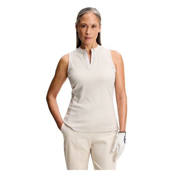 J.Lindeberg Leya Sleeveless Damen Poloshirt, moonbeam