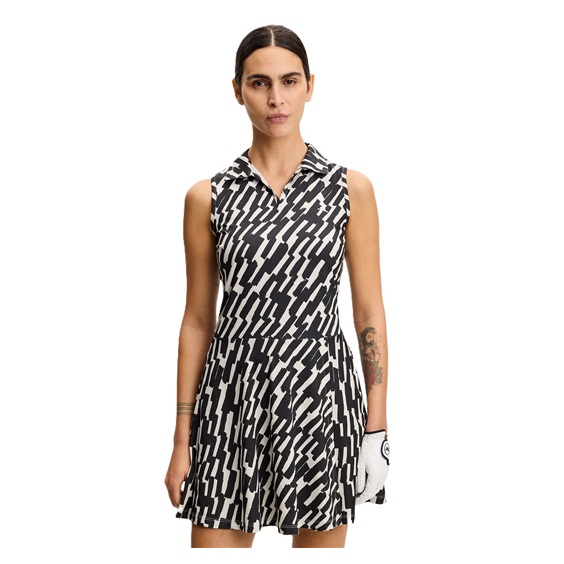 J.Lindeberg Dana Printed Damen Golfkleid, oak moonbeam