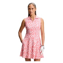 J.Lindeberg Dana Printed Damen Golfkleid, oak flamingo