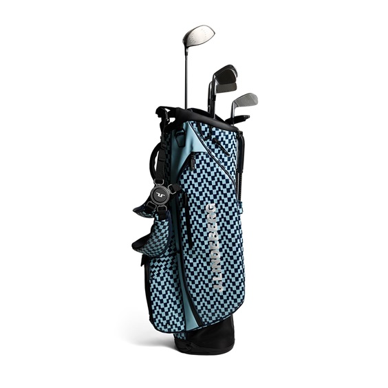 J. Lindeberg Play Printed Standbag, Bridge Stack Forget Navy M