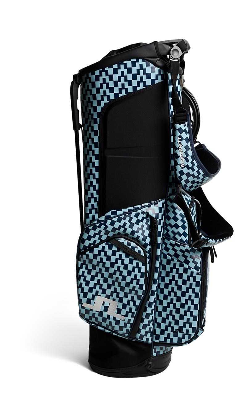 J. Lindeberg Play Printed Standbag, Bridge Stack Forget Navy M