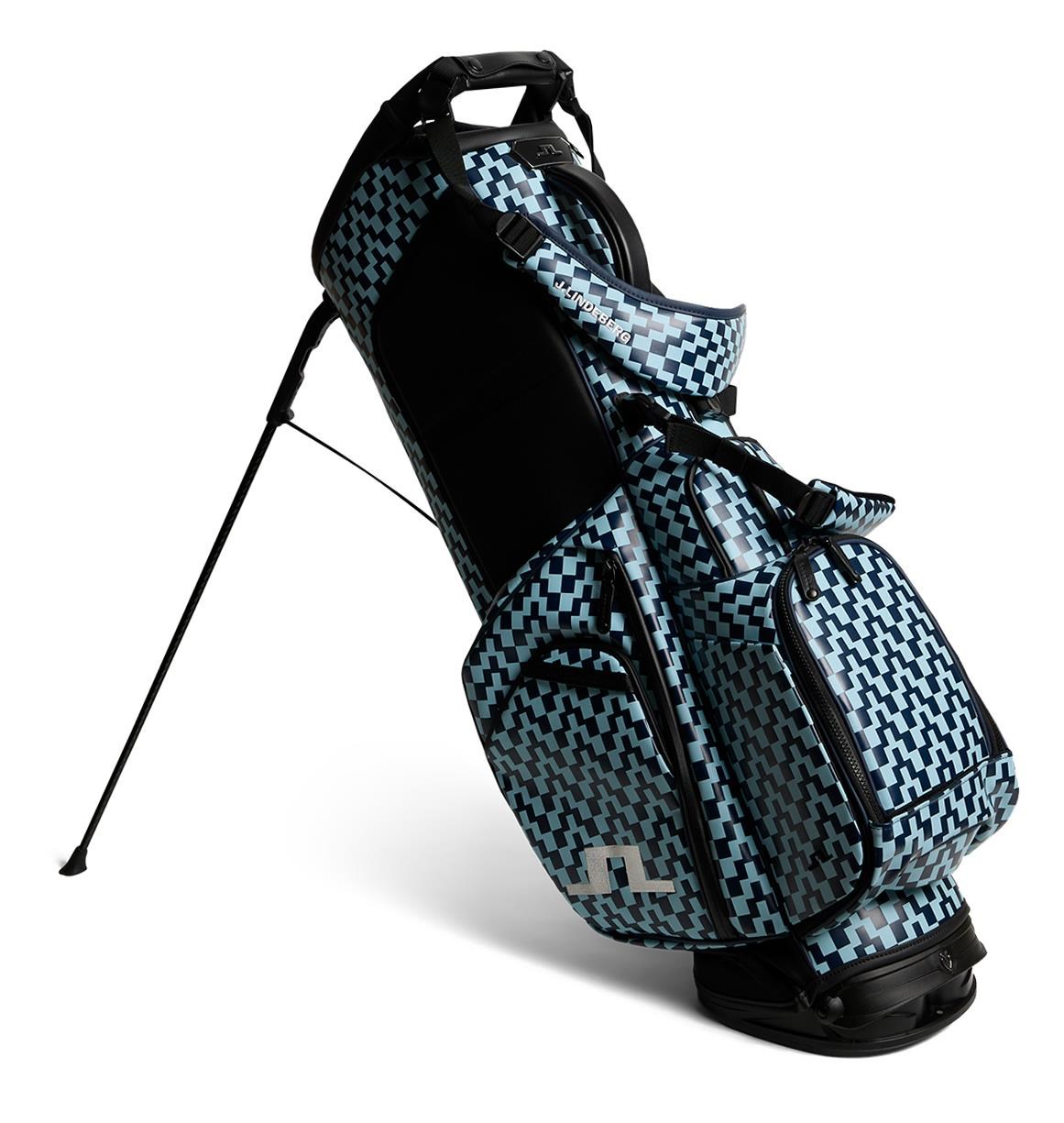 J. Lindeberg Play Printed Standbag, Bridge Stack Forget Navy M