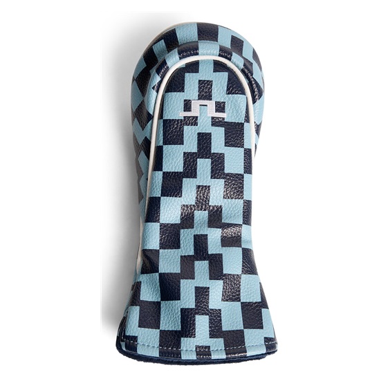J.Lindeberg Fairway Printed Headcover, bridge stack forget navy